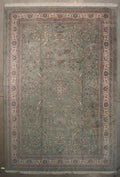 28285 Finest Kashmiri Kashan rug in green