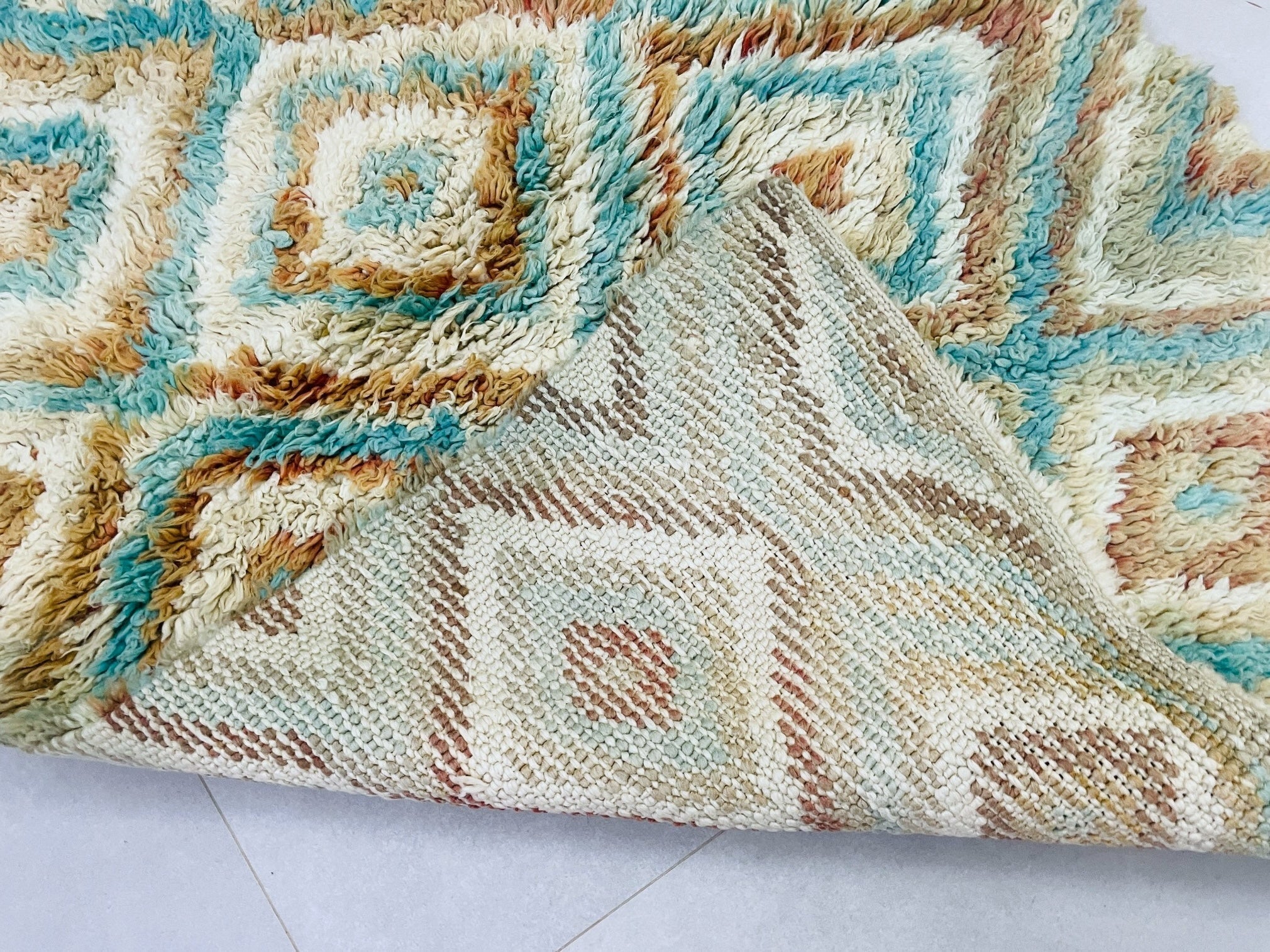 Moroccan Boucherouite Rug 3x5 ft - TB26