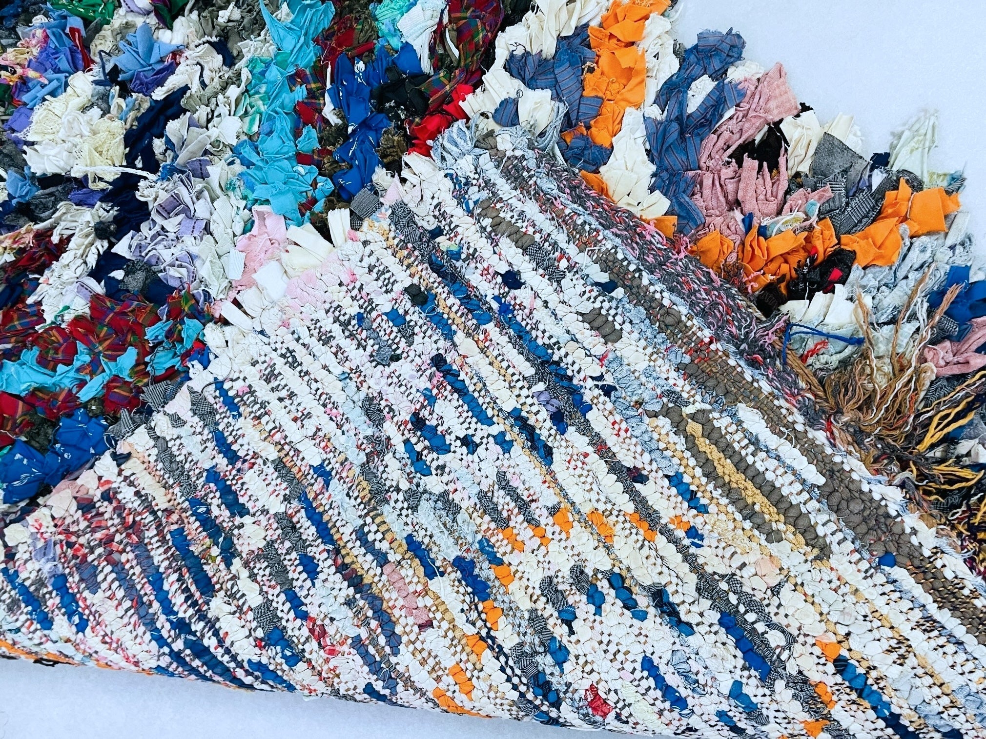 Moroccan Boucherouite Rug 3x6 ft - TB29
