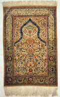 30060 Antique Silk Hereke Turkish with Gold Thread