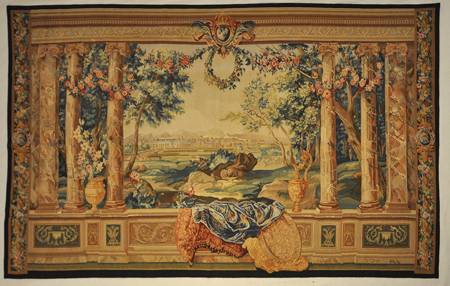 27160 Unique antiqued tapestry all handmade