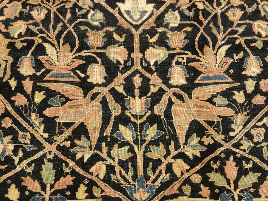 27672 Antique Farahan Rug rare format