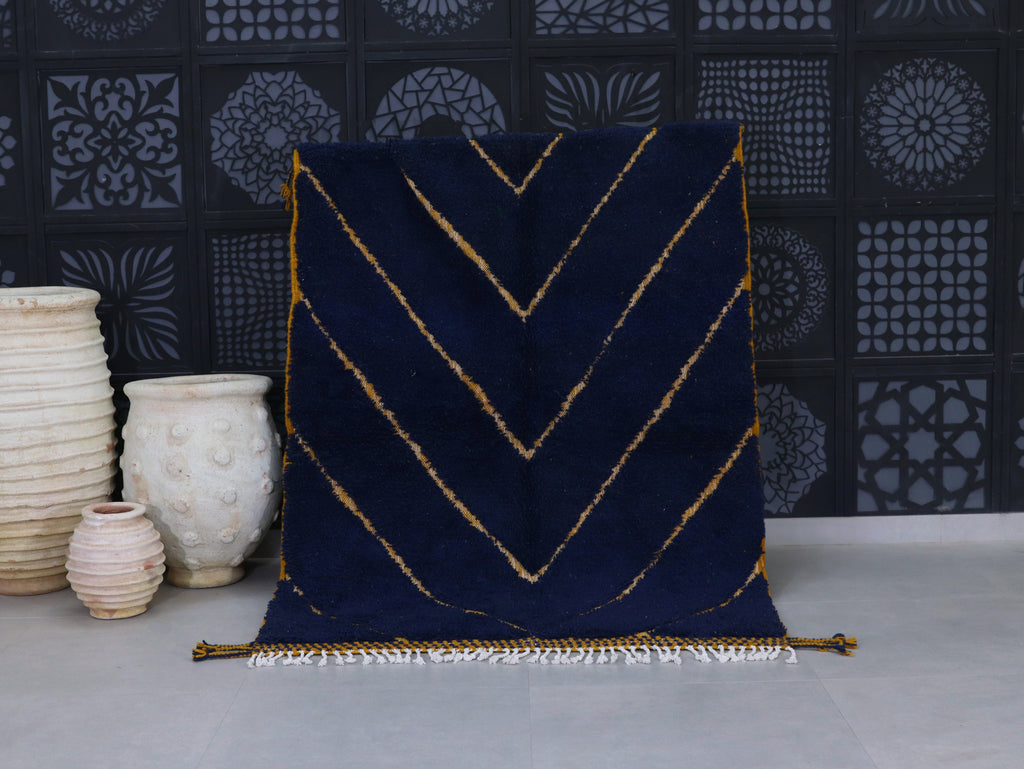 Beni Ourain Rug 5x7 – Handwoven Wool rug - A90