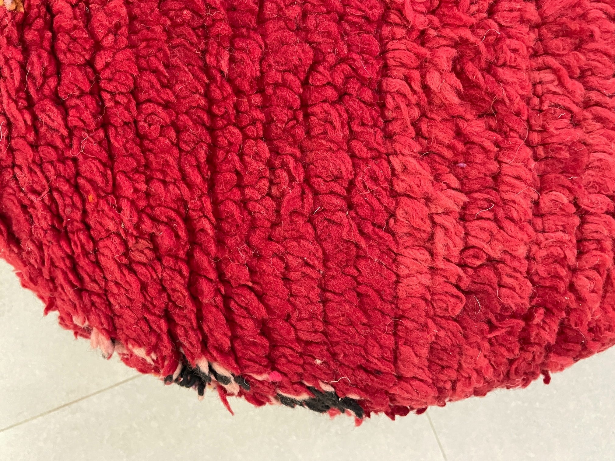 Round moroccan pouf cover - R53