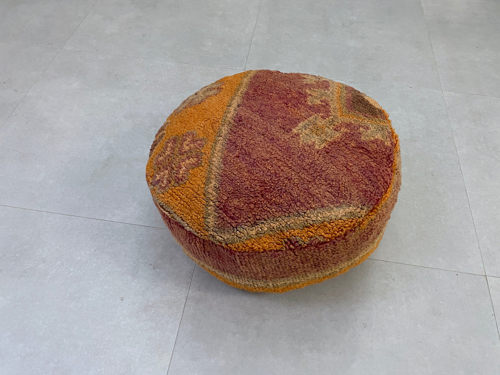 Round moroccan pouf cover - R8