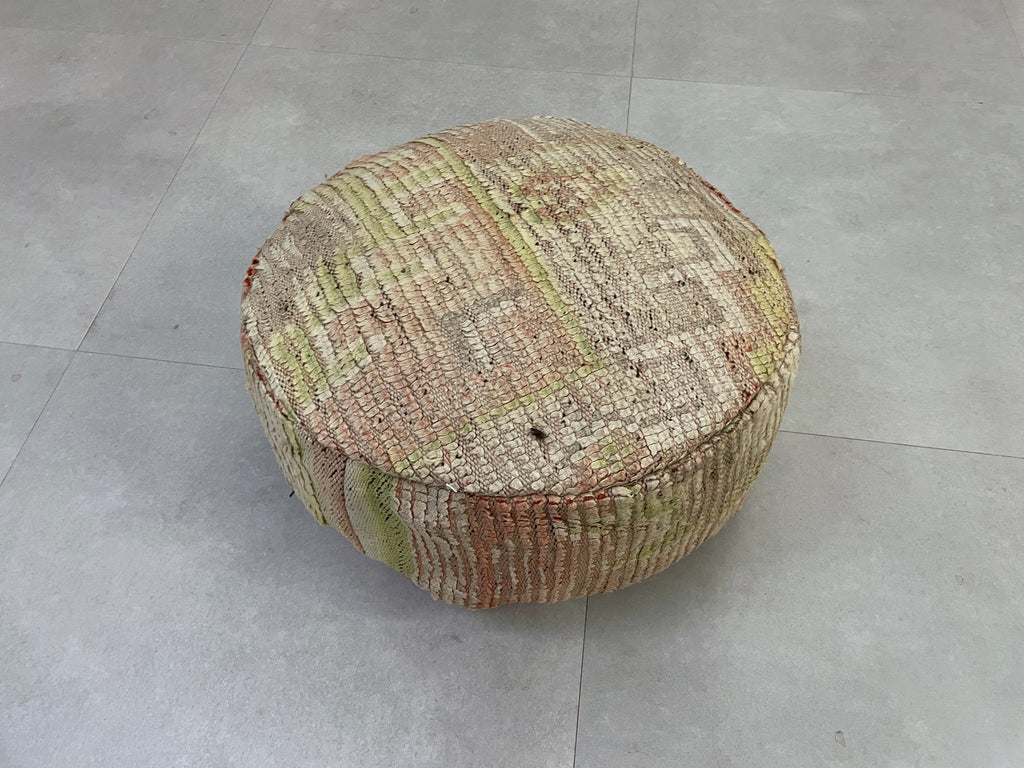 Round moroccan pouf cover - R24