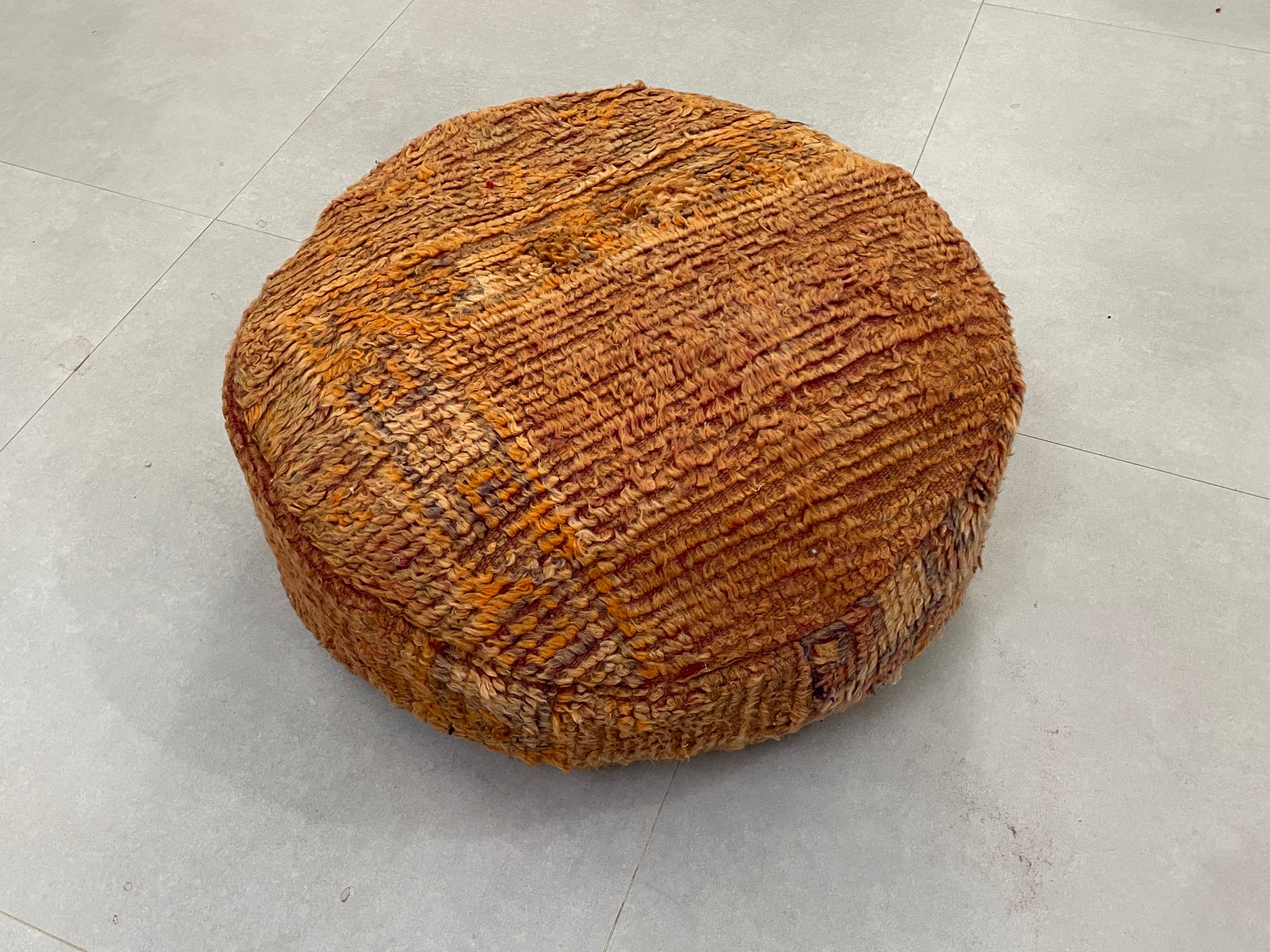 Round moroccan pouf cover - S15