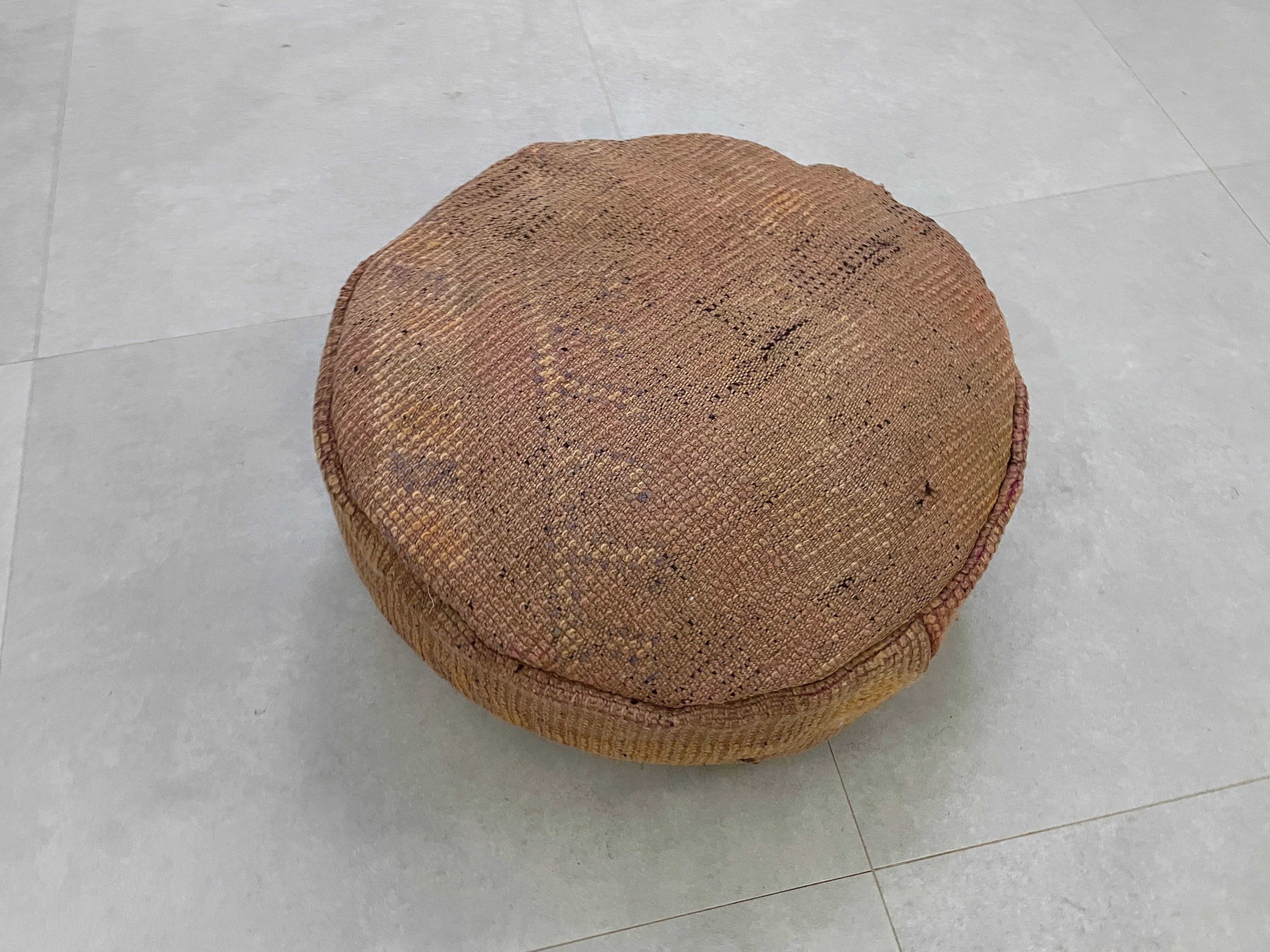Round moroccan pouf cover - T18