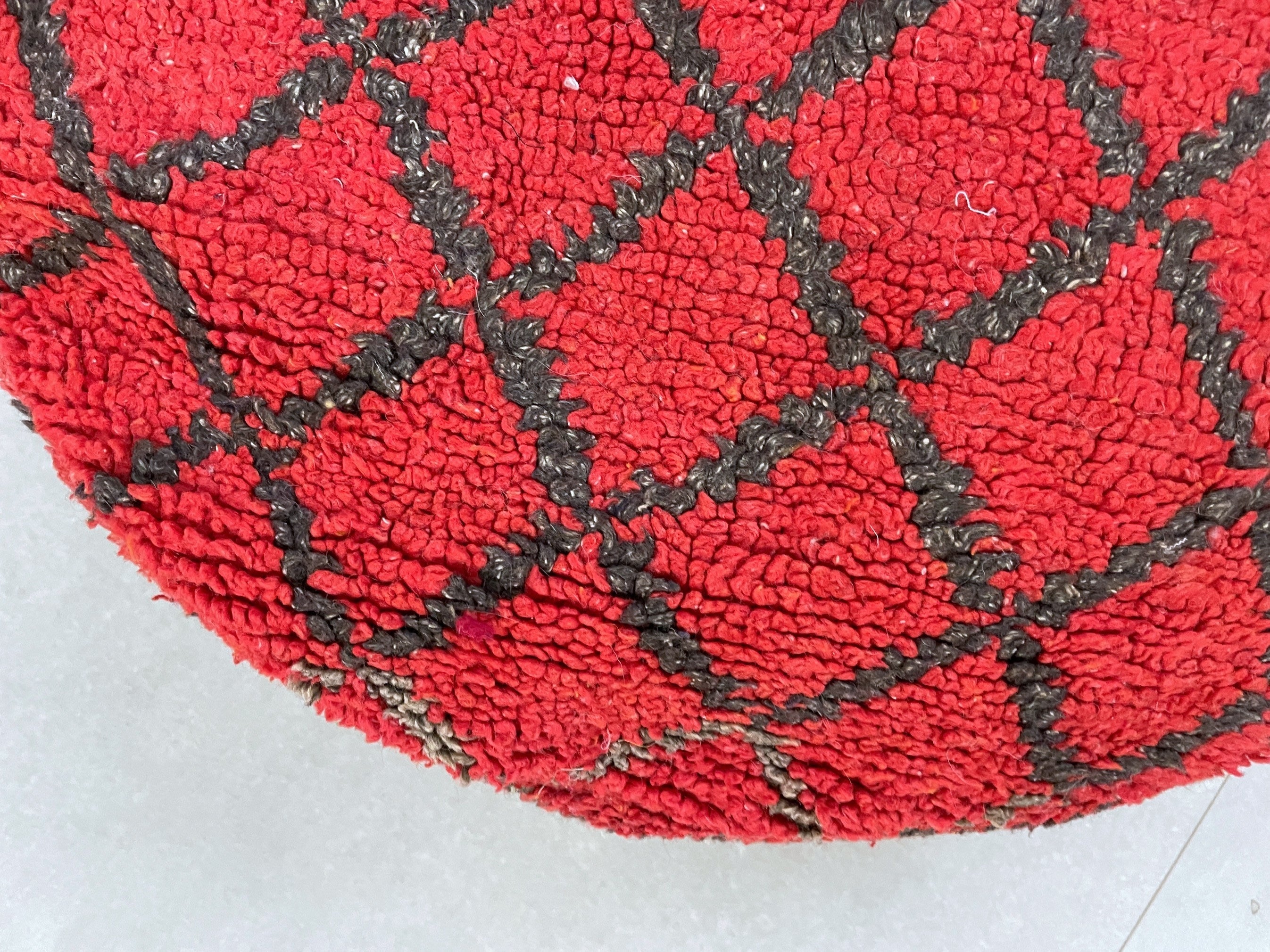 Round moroccan pouf cover - S66