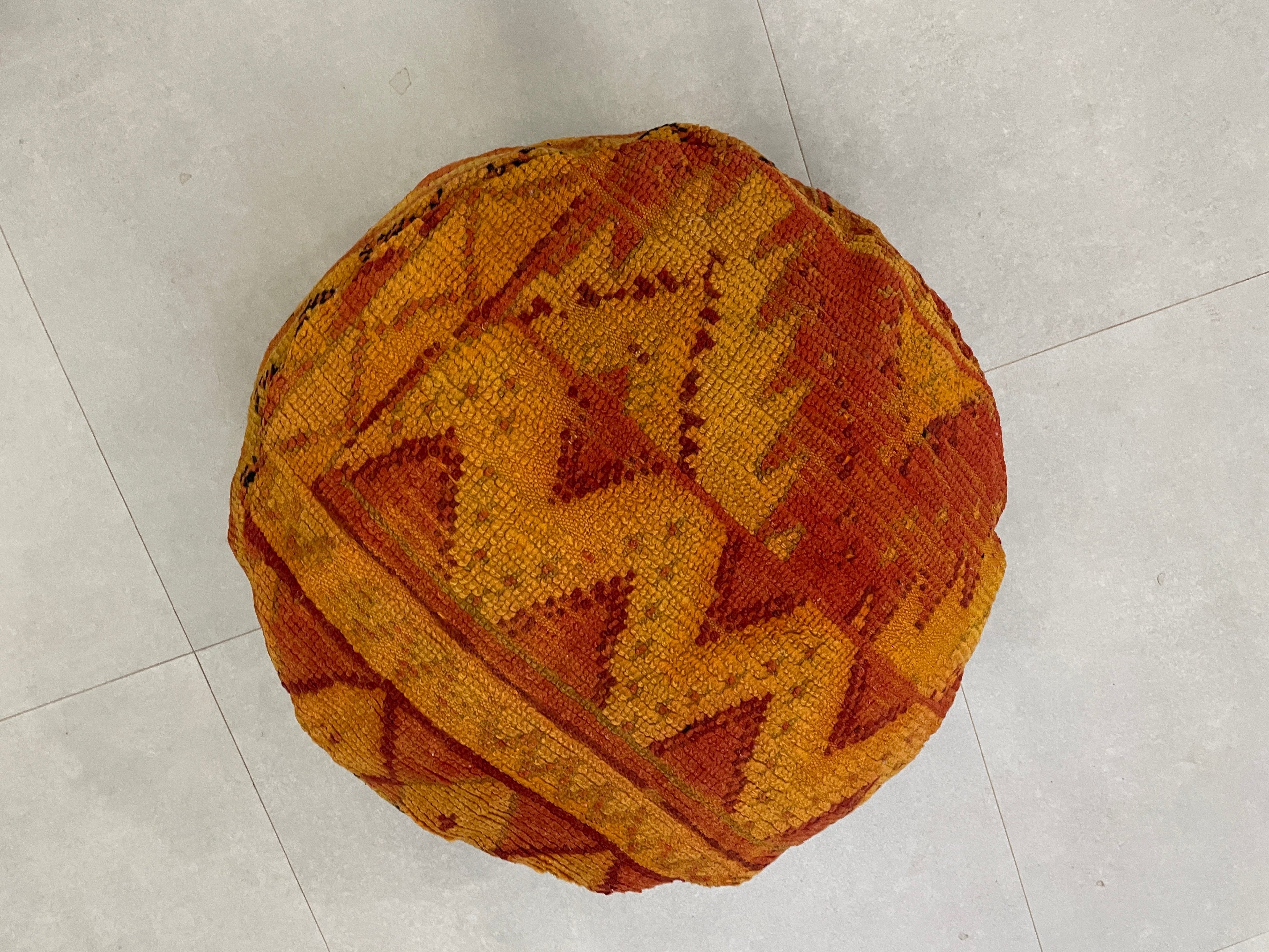 Round moroccan pouf cover - R32