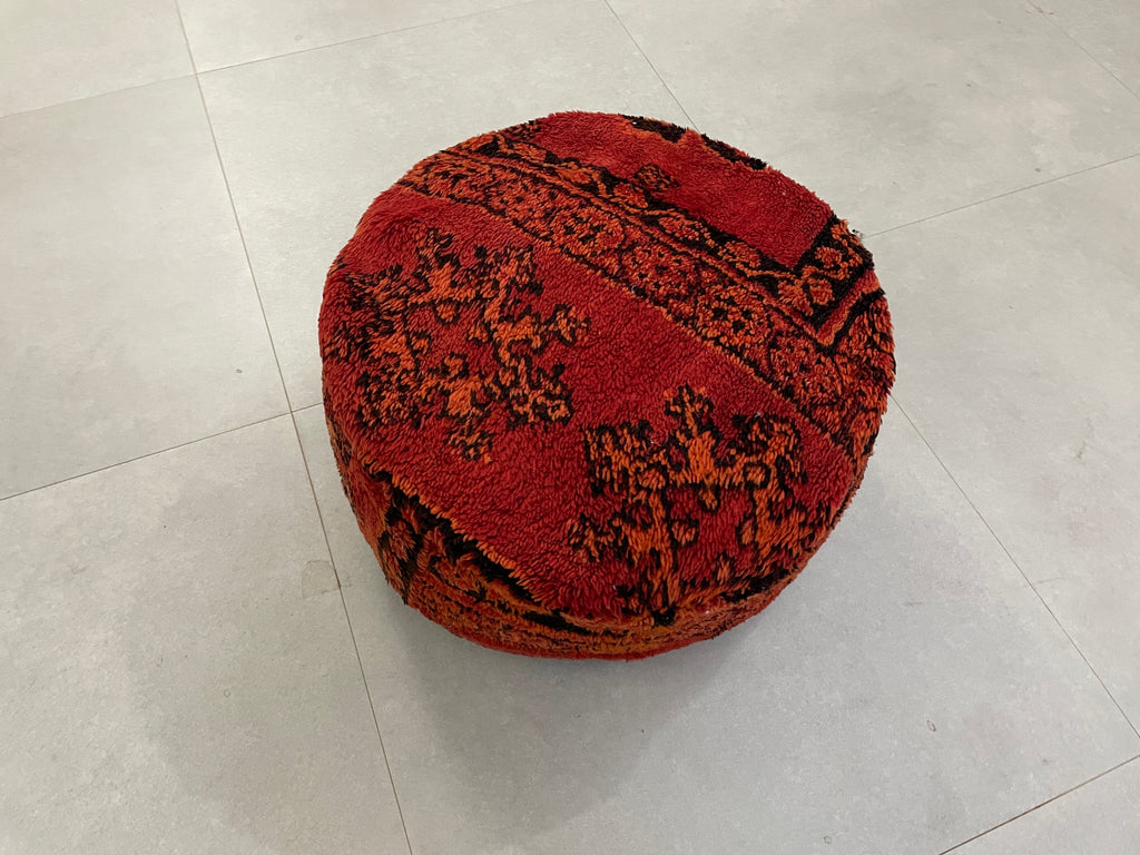 Round moroccan pouf cover - S26