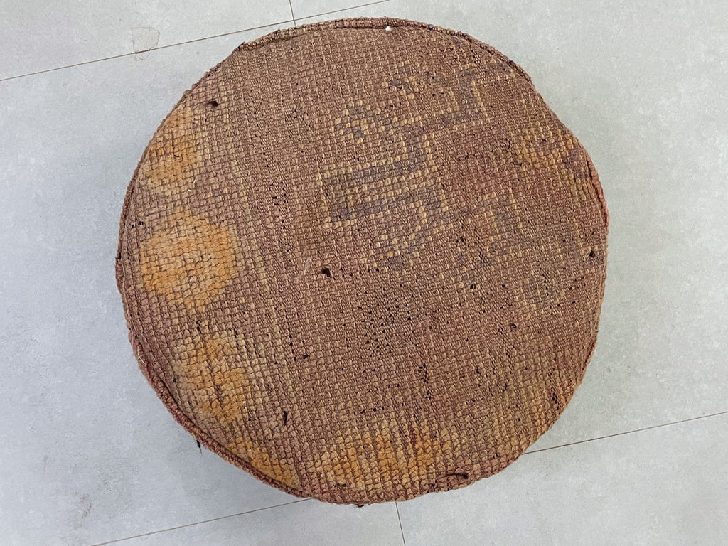 Round moroccan pouf cover - T3