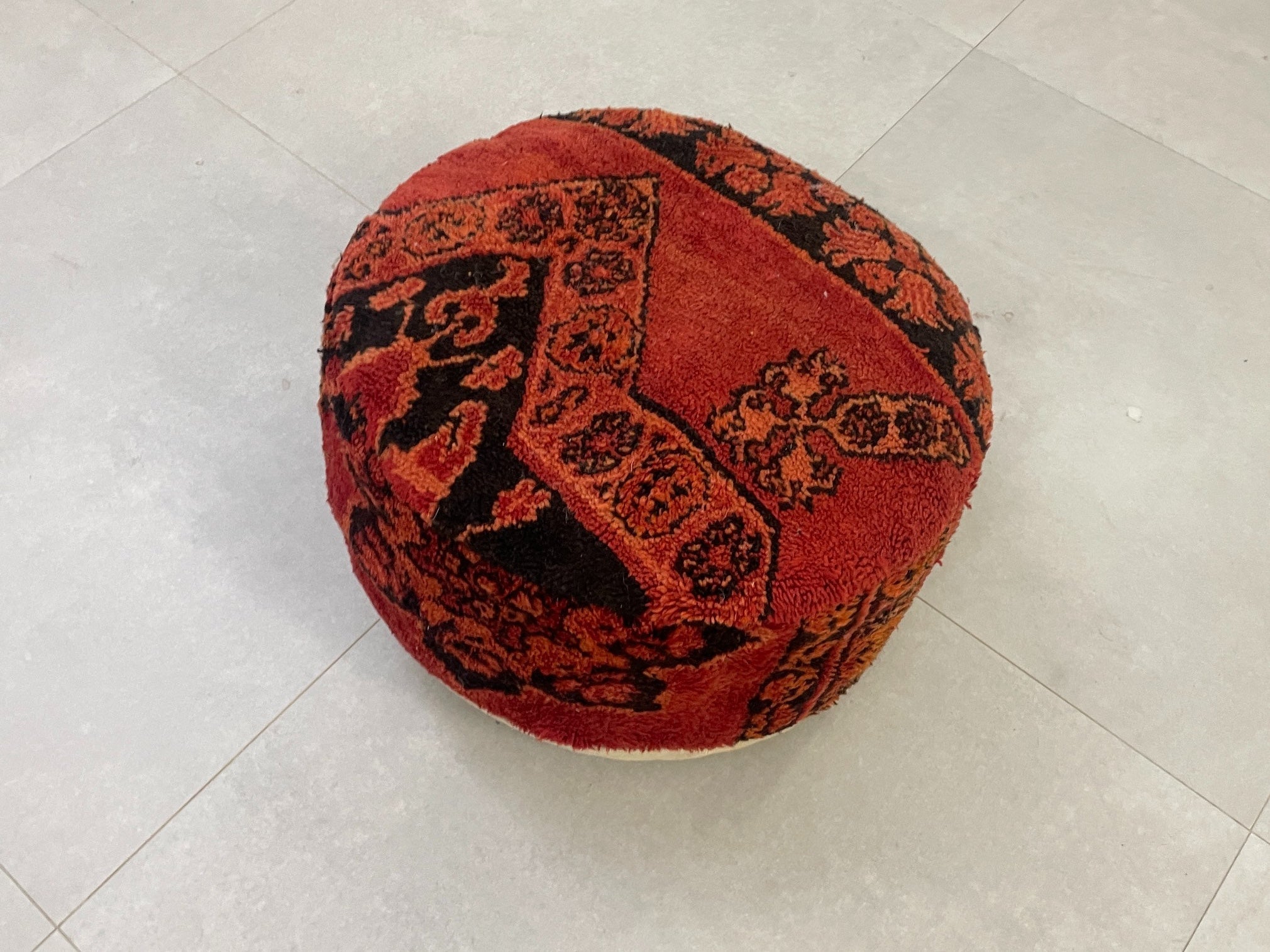 Round moroccan pouf cover - T27