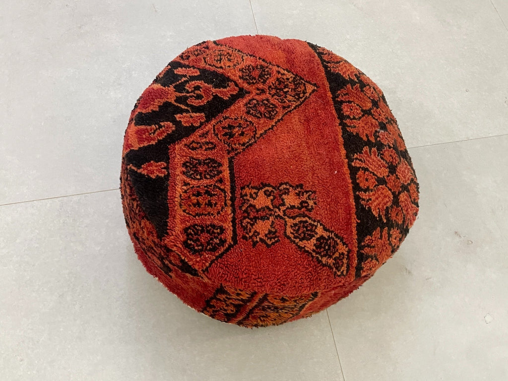 Round moroccan pouf cover - T27