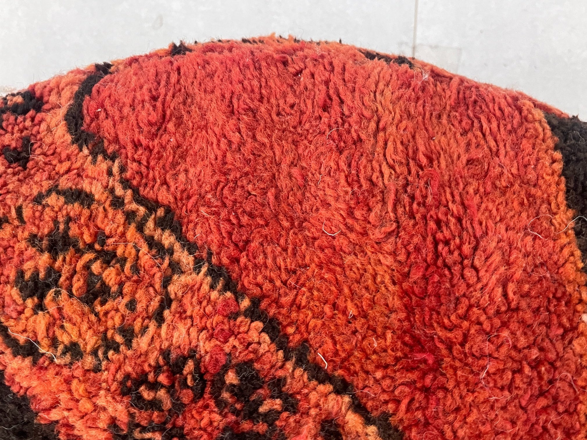 Round moroccan pouf cover - T27